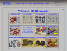 Tablet Screenshot of lika.dk