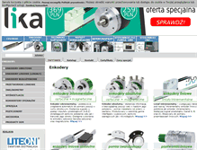 Tablet Screenshot of lika.pl
